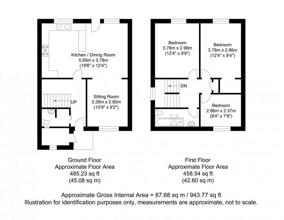 Floorplan for Russell Row, Lewes, BN7
