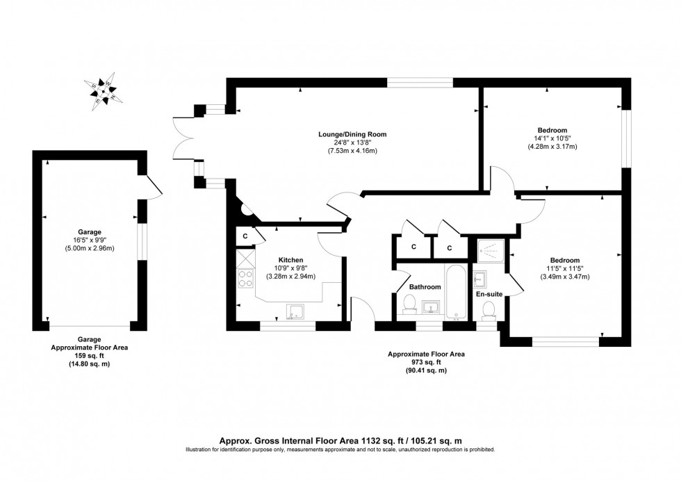 Floorplan for Fox Hill, Haywards Heath, RH16