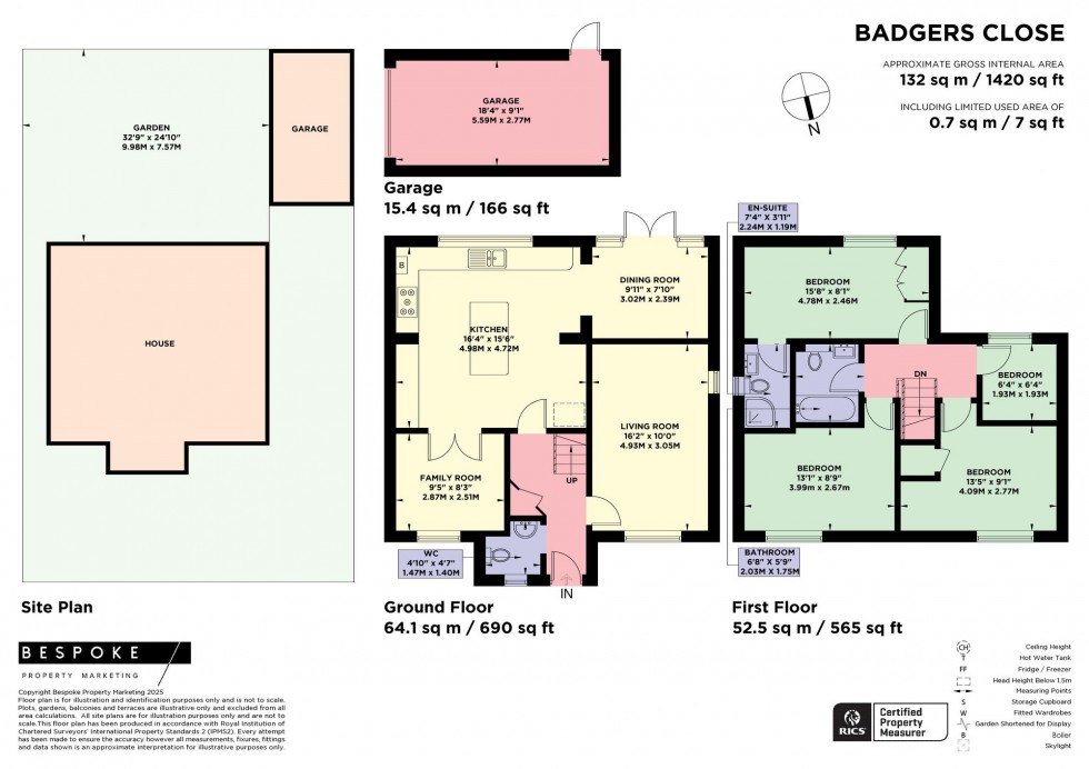 Floorplan for Badger Close, Hassocks, BN6