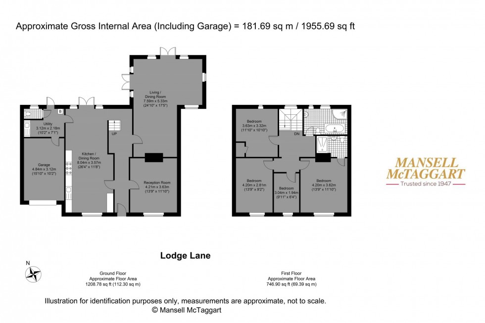 Floorplan for Lodge Lane, Hassocks, BN6