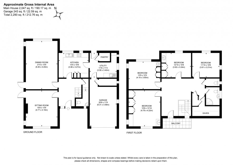 Floorplan for Brook Lane, Lindfield, RH16
