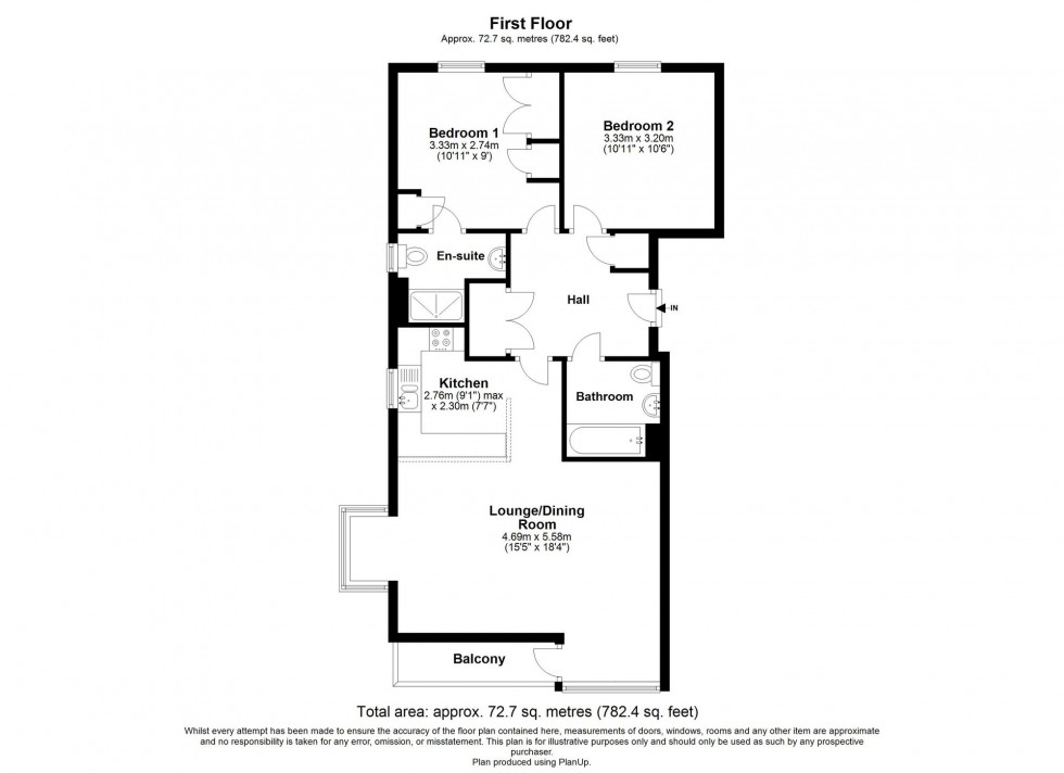 Floorplan for Stone Court, Crawley, RH10