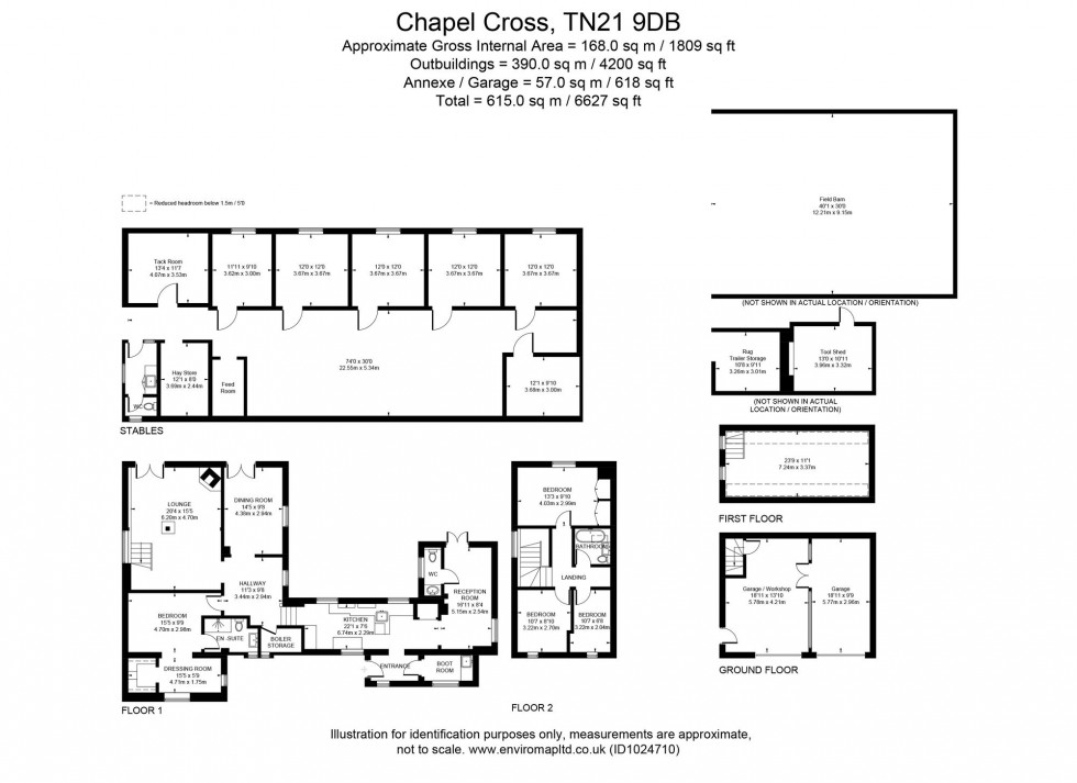 Floorplan for Chapel Cross, Heathfield, TN21