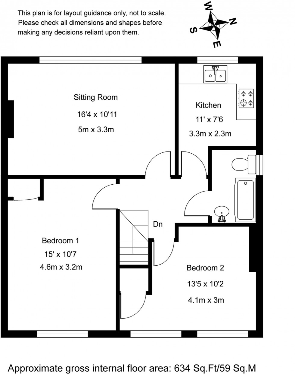 Floorplan for New England Road, Haywards Heath, RH16