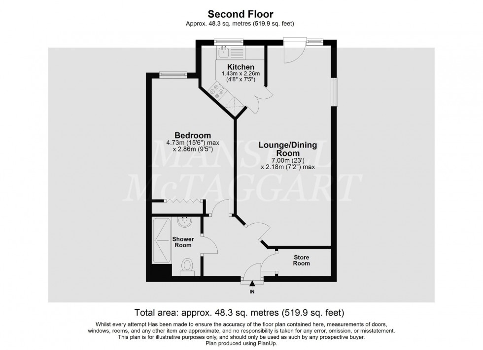 Floorplan for Millfield Court, Crawley, RH11