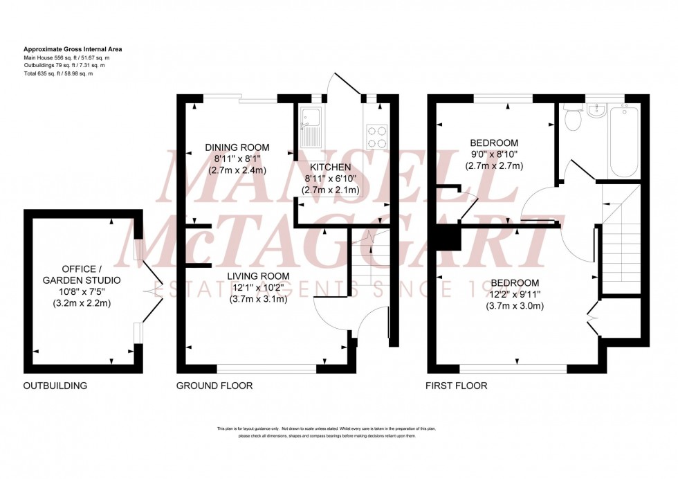 Floorplan for The Kiln, Burgess Hill, RH15