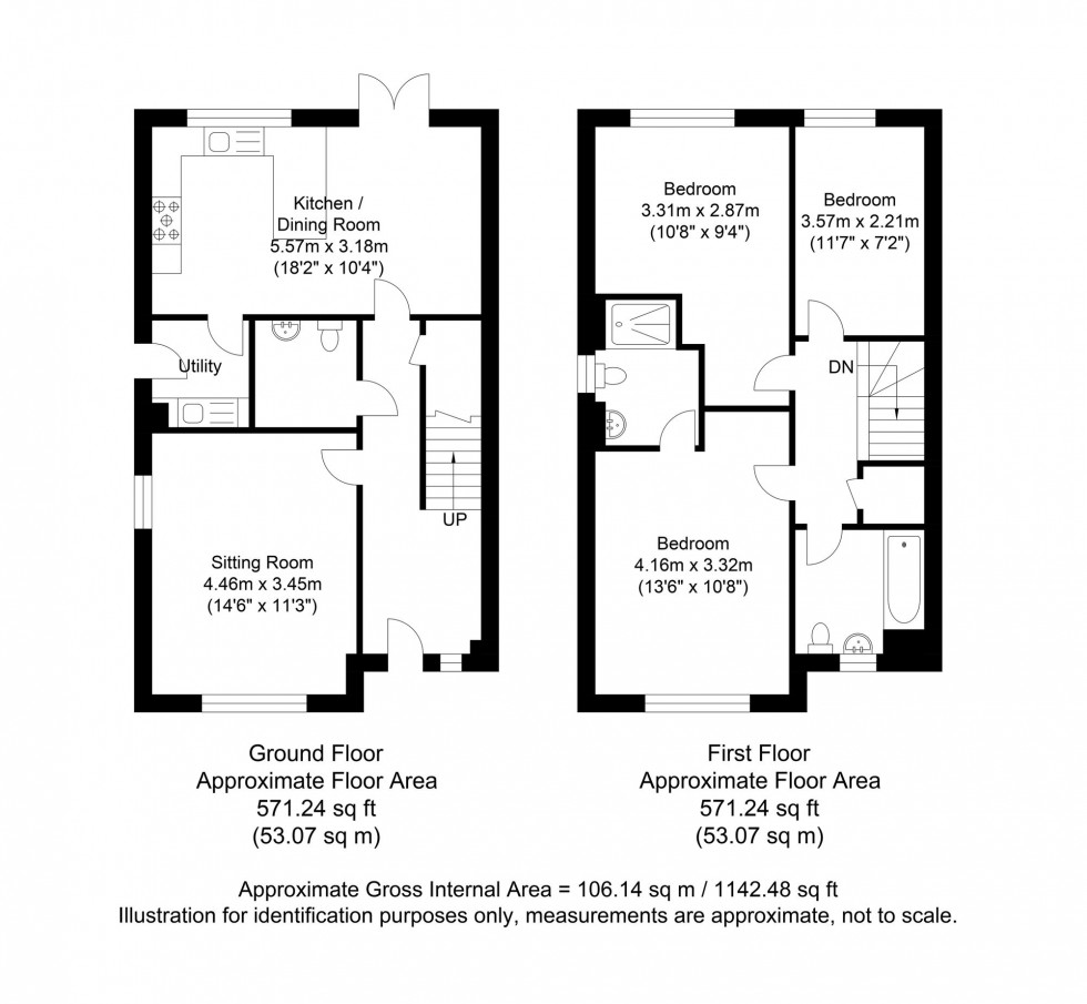 Floorplan for Meadow View, Crowborough, TN6