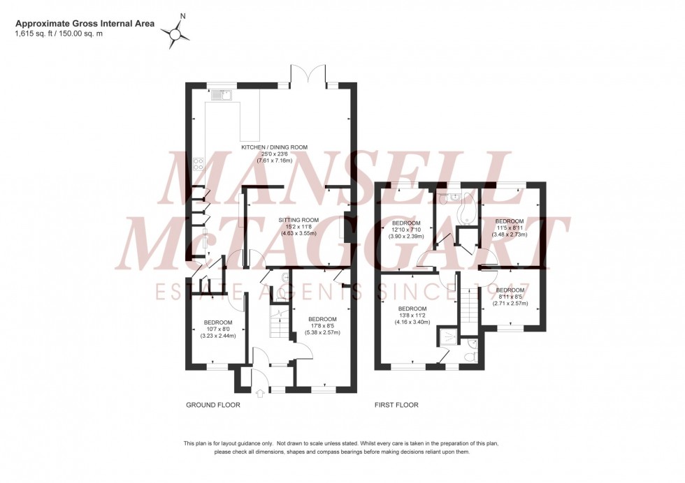 Floorplan for The Oaks, Burgess Hill, RH15