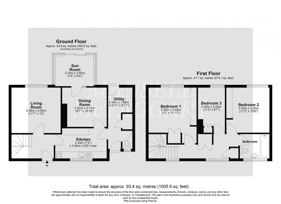 Floorplan for Crawters Close, Crawley, RH10