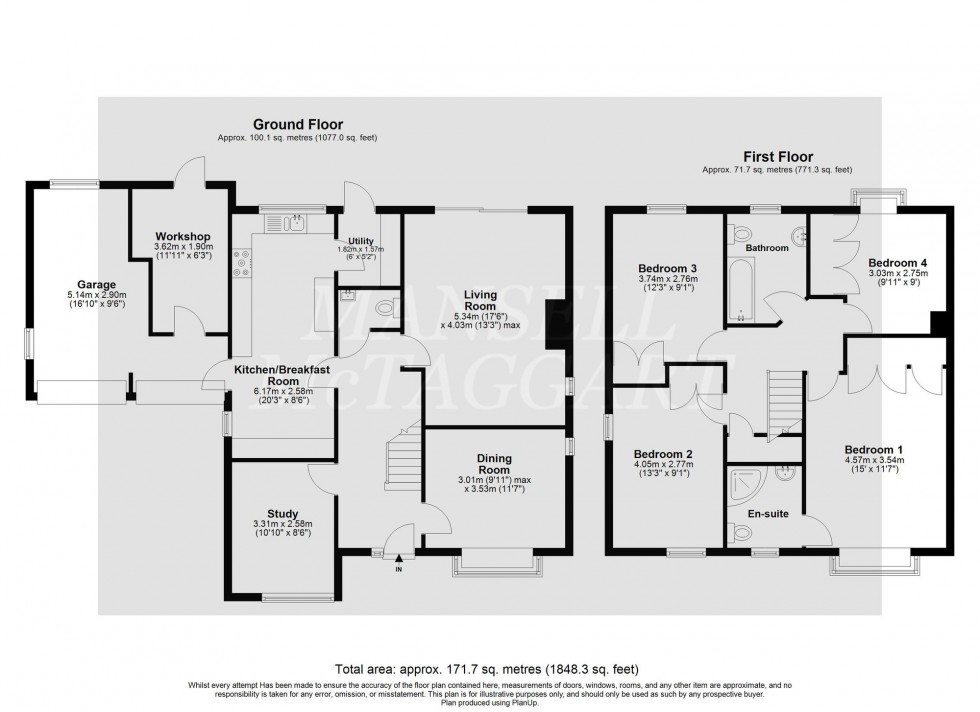 Floorplan for Overton Shaw, East Grinstead, RH19