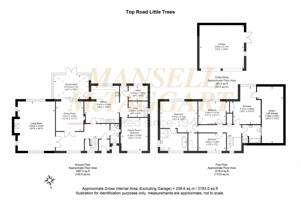 Floorplan for Top Road, Sharpthorne, RH19