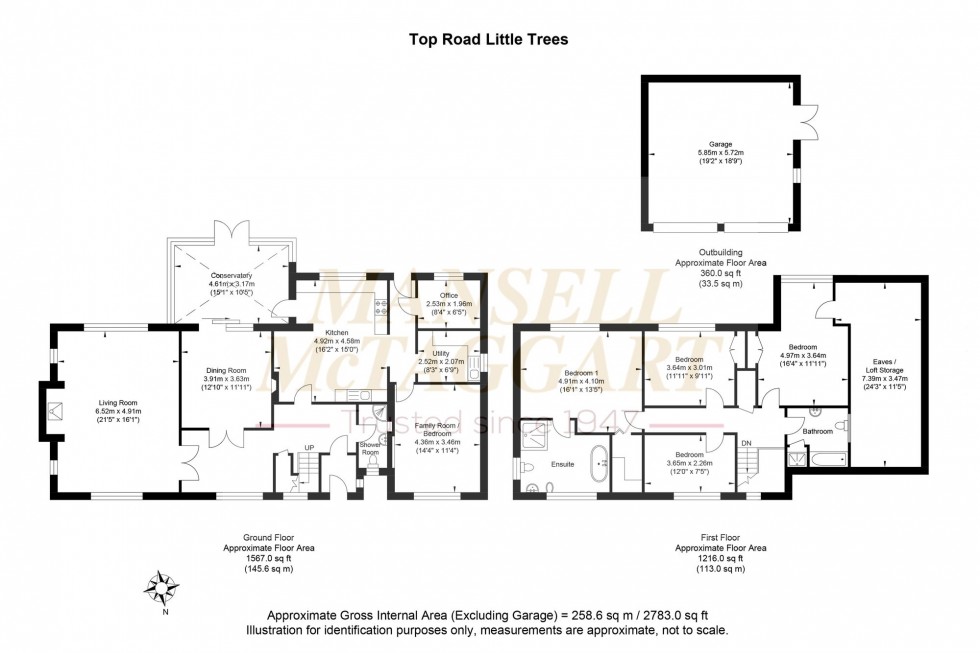 Floorplan for Top Road, Sharpthorne, RH19