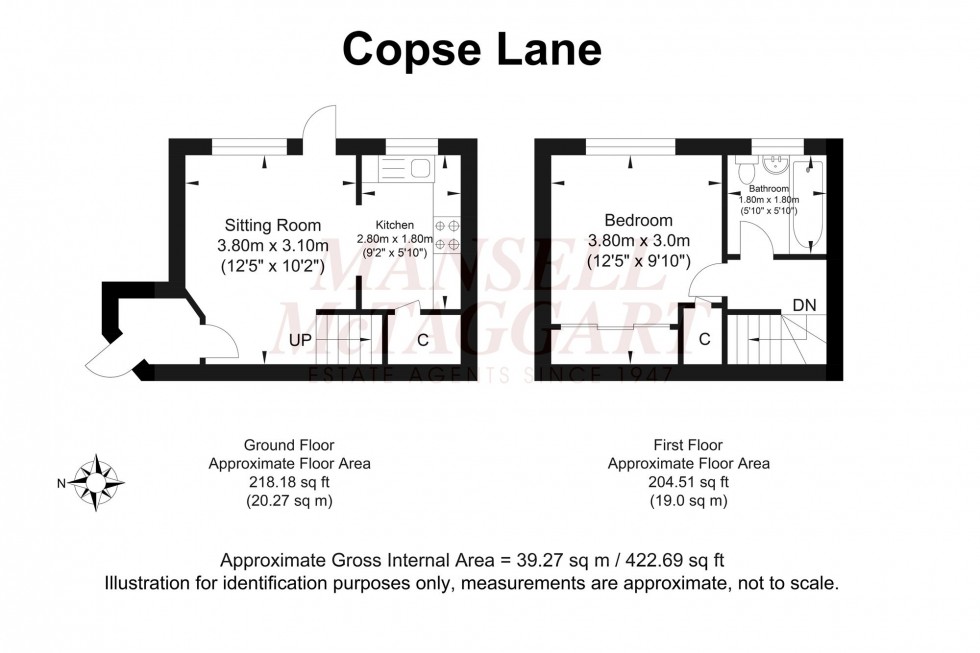 Floorplan for Copse Lane, Horley, RH6