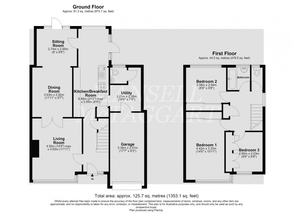 Floorplan for Arden Road, Crawley, RH10