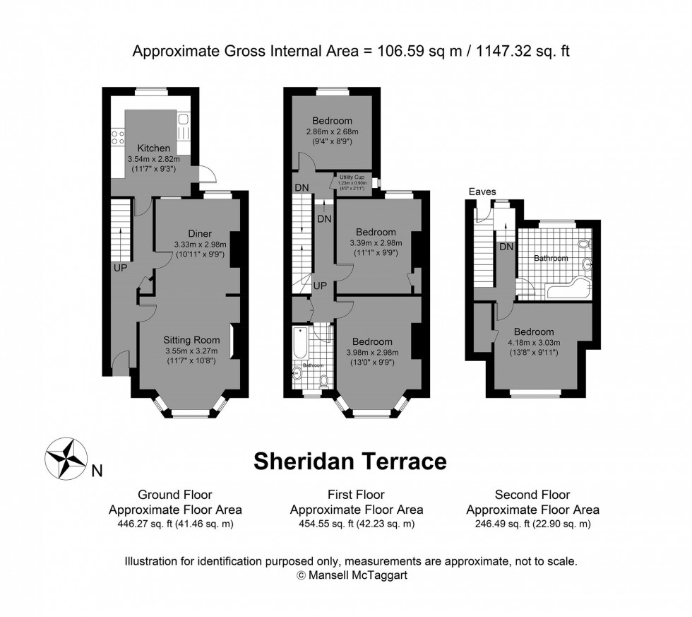 Floorplan for Sheridan Terrace, Hove, BN3