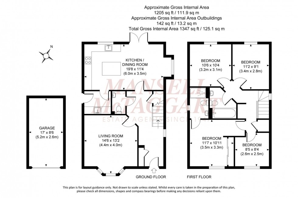 Floorplan for Azalea Way, Burgess Hill, RH15