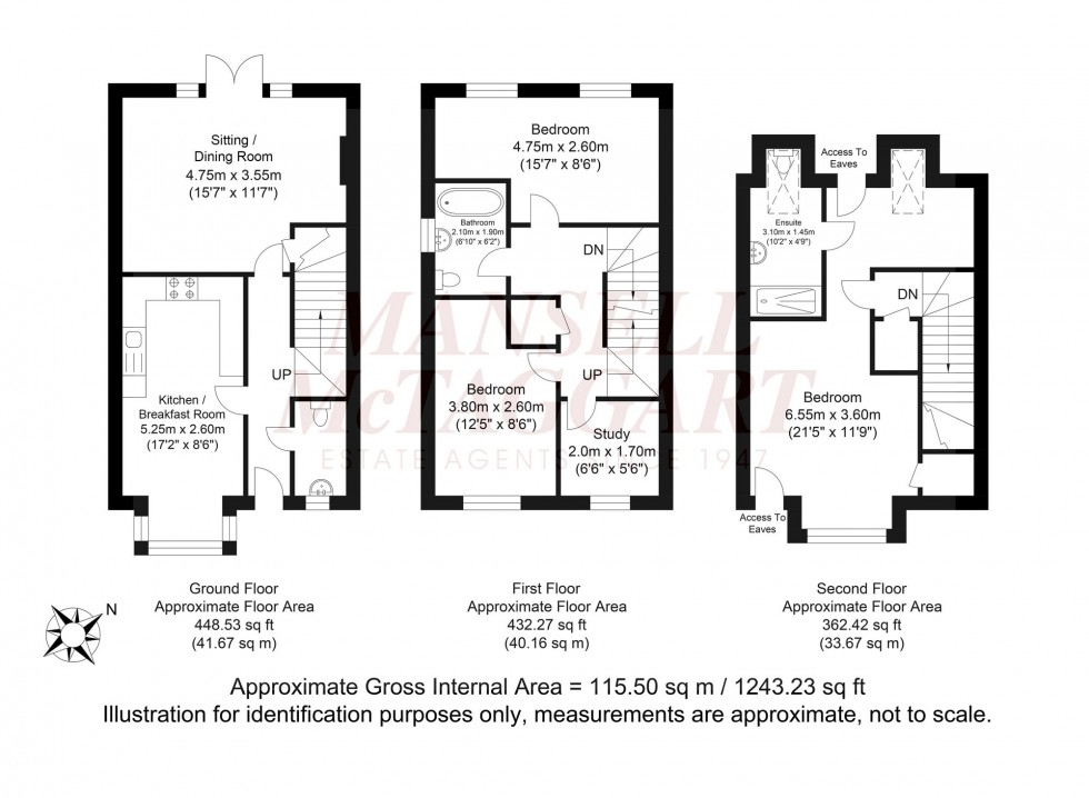 Floorplan for Illett Way, Faygate, RH12
