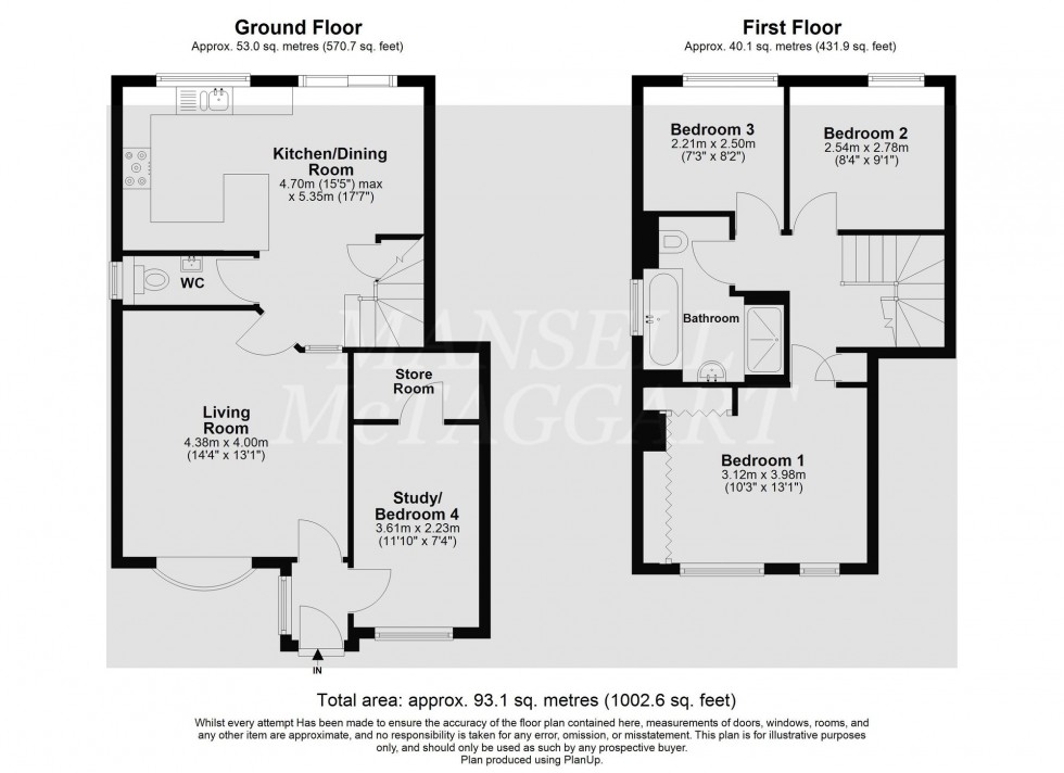 Floorplan for Mountbatten Close, Crawley, RH11
