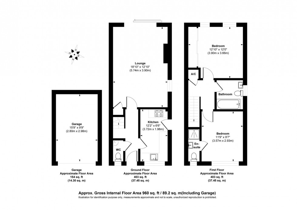 Floorplan for New England Road, Haywards Heath, RH16