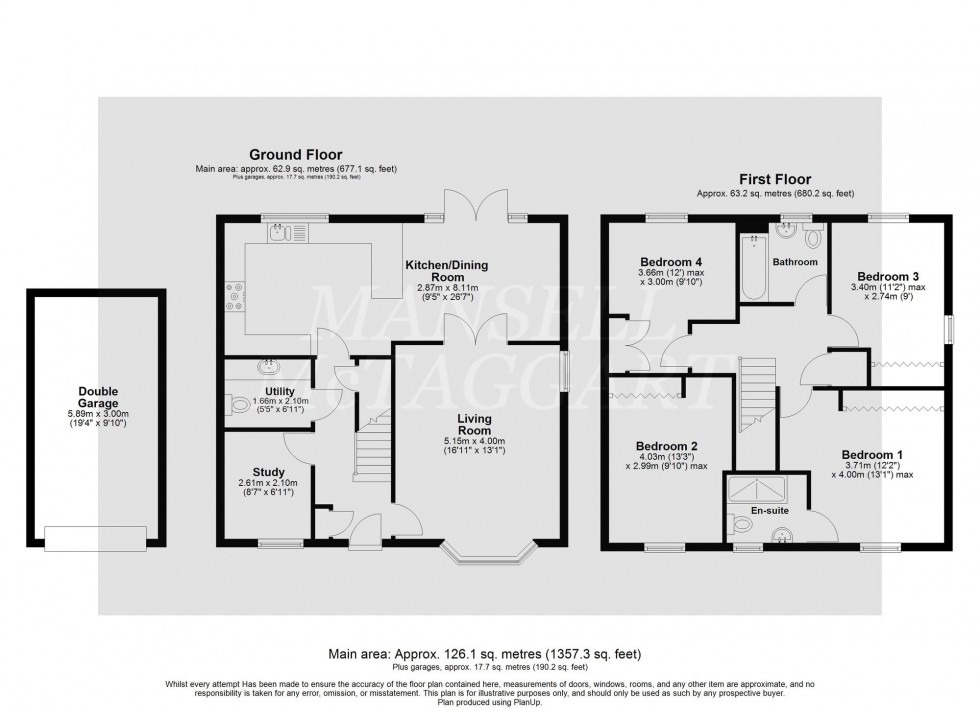Floorplan for Rushetts Lane, Crawley Down, RH10