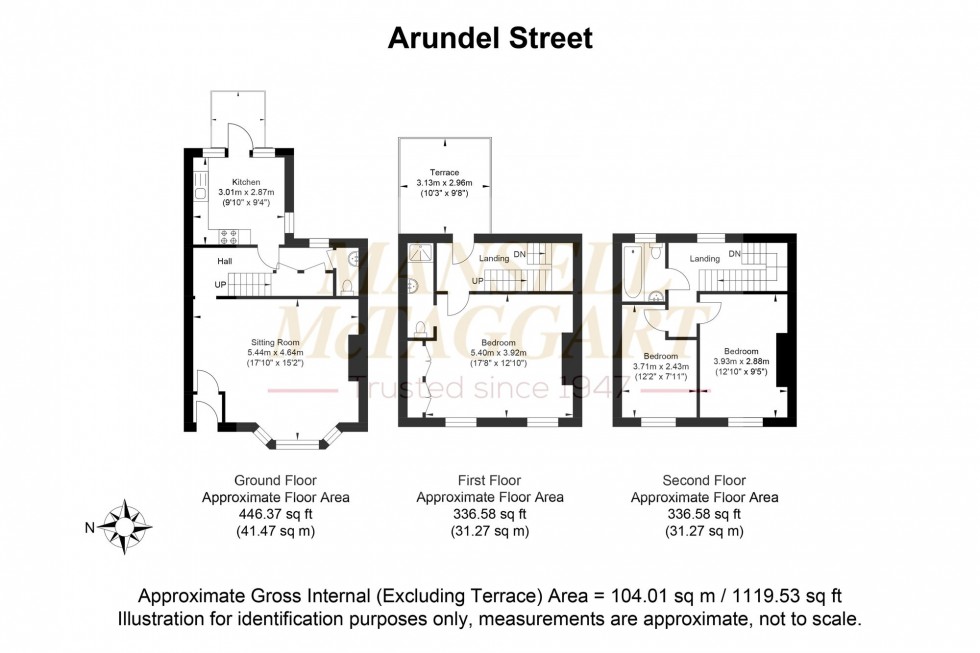 Floorplan for Arundel Street, Brighton, BN2