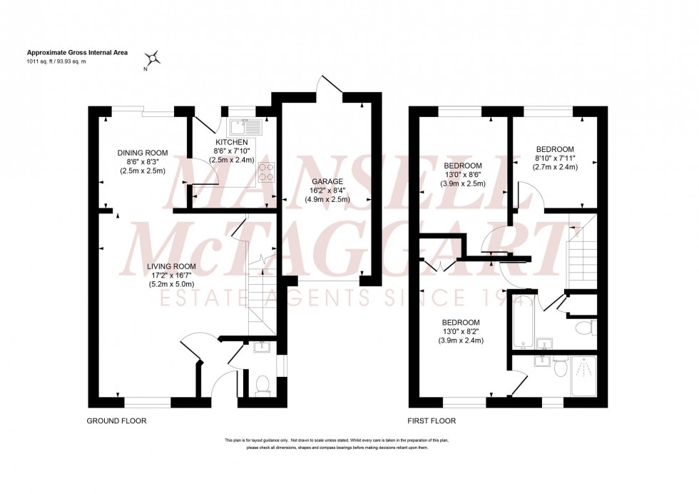 Floorplan for The Acorns, Burgess Hill, RH15