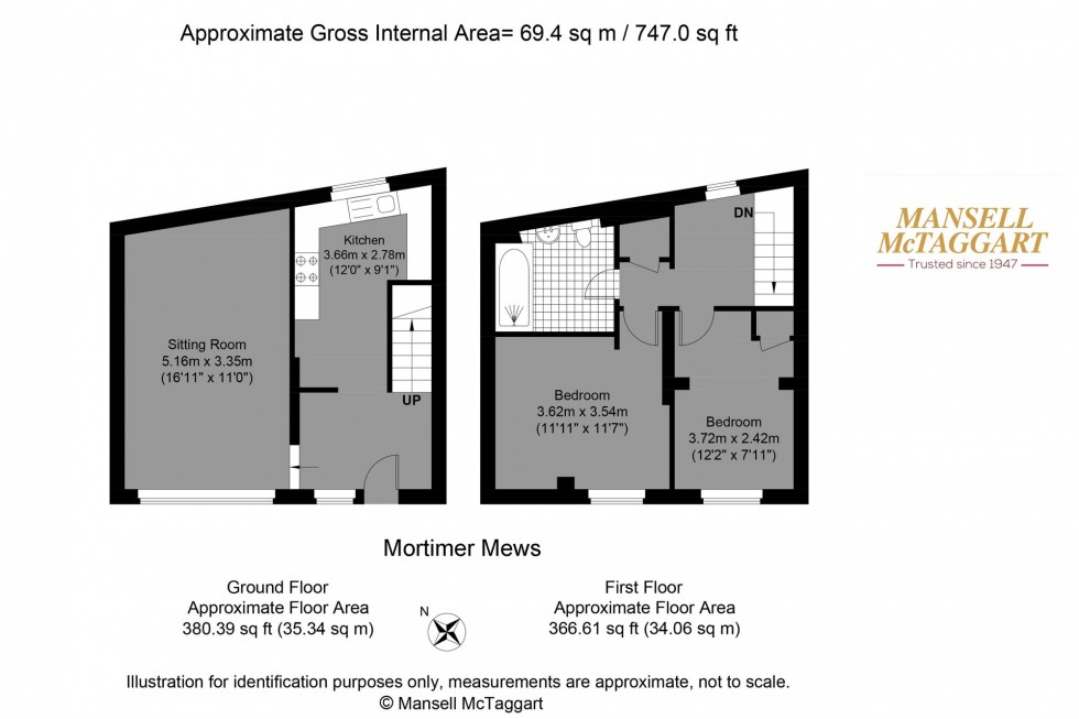 Floorplan for Mortimer Mews, Hove, BN3