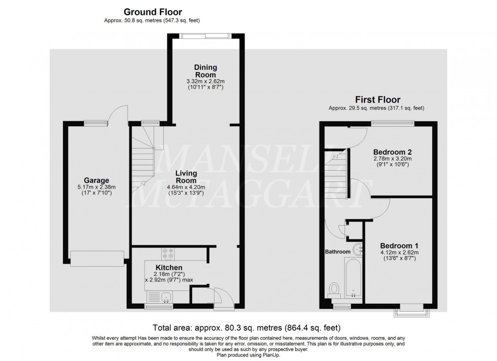 Floorplan for Ranmore Close, Crawley, RH11