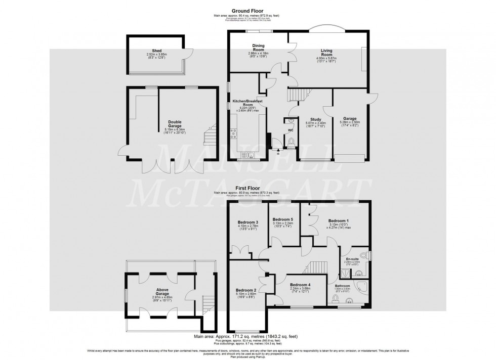 Floorplan for Toftwood Close, Crawley, RH10