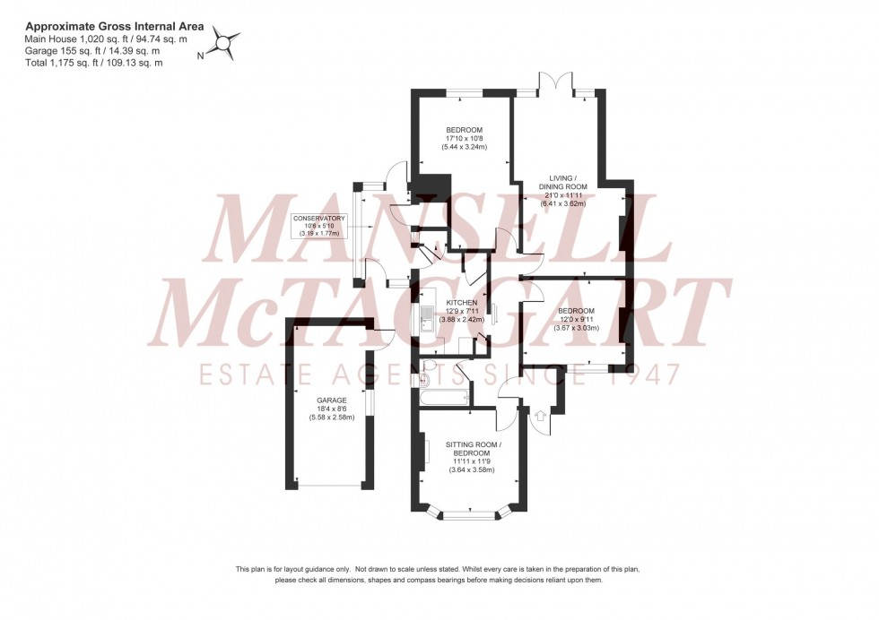 Floorplan for Leylands Road, Burgess Hill, RH15
