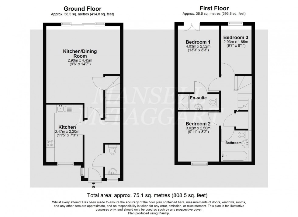 Floorplan for Siena Drive, Crawley, RH10