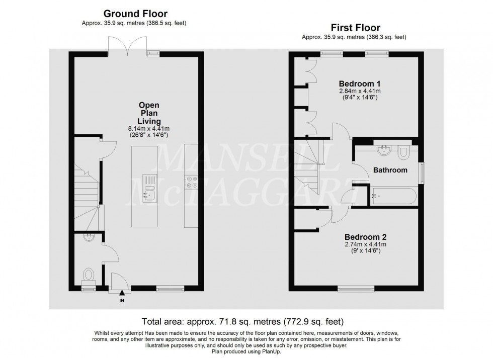 Floorplan for Bellevue Farm Road, Pease Pottage, RH11