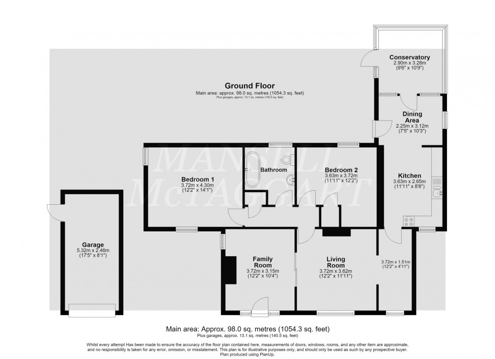 Floorplan for Roman Road, Marsh Green, TN8