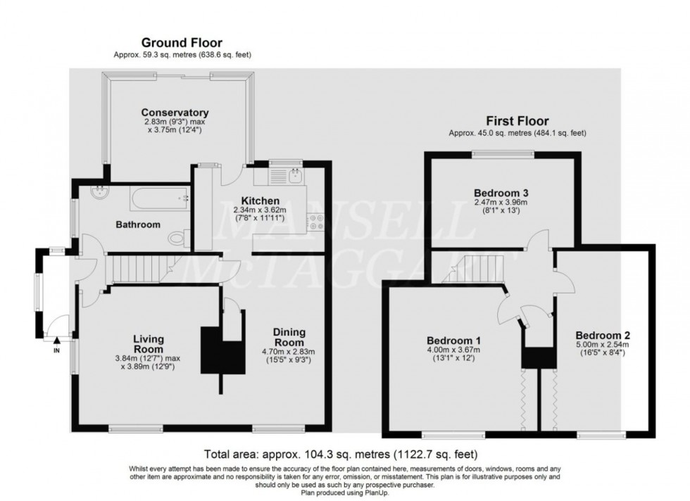 Floorplan for Upper Close, Forest Row, RH18