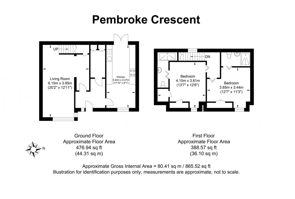 Floorplan for Pembroke Crescent, Hove, BN3