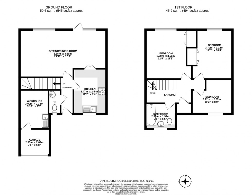 Floorplan for Longhurst Road, Crawley, RH11