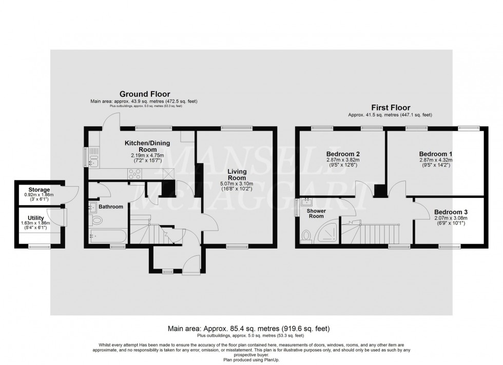 Floorplan for Lodge Close, Crawley, RH11