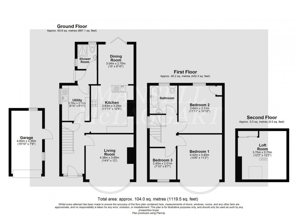 Floorplan for Hevers Avenue, Horley, RH6