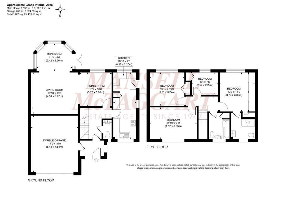 Floorplan for Titchfield Close, Burgess Hill, RH15