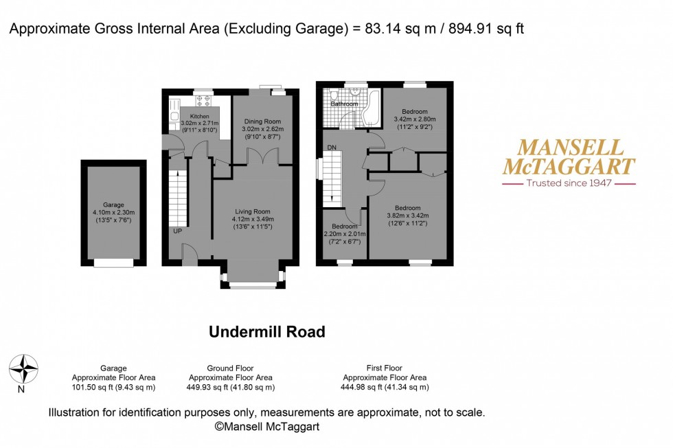 Floorplan for Undermill Road, Upper Beeding, BN44