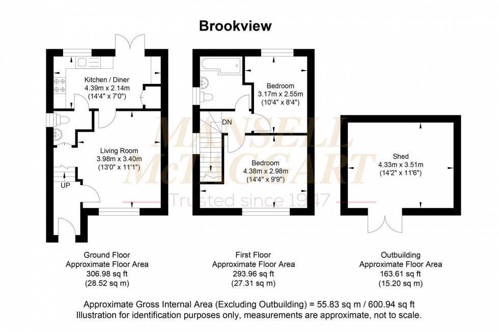 Floorplan for Brookview, Coldwatham, RH20