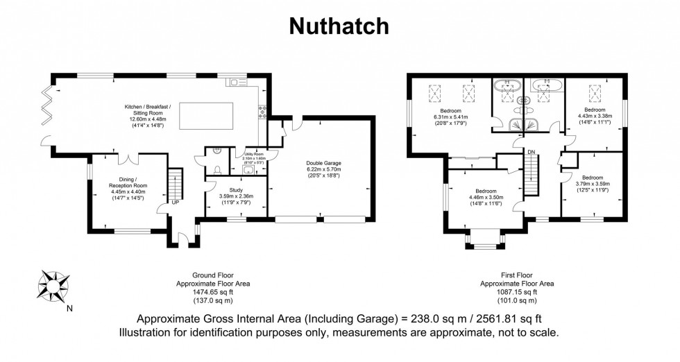 Floorplan for Lodge Lane, Piltdown, TN22