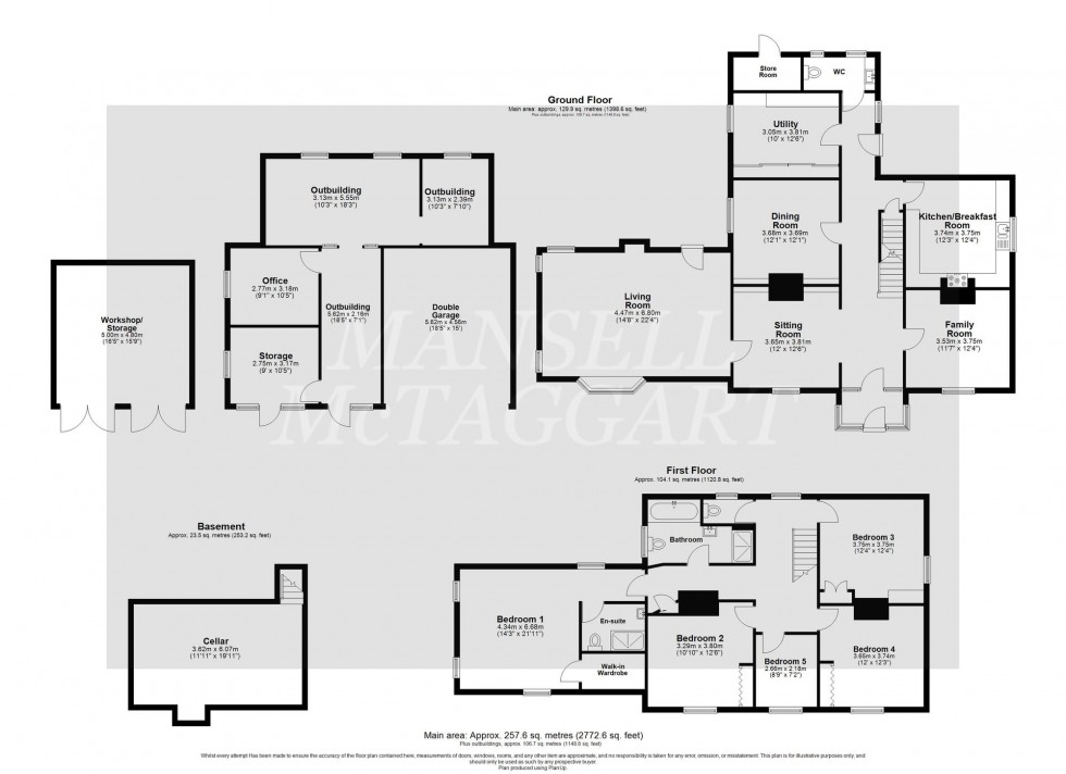 Floorplan for Tandridge Lane, Tandridge, RH8