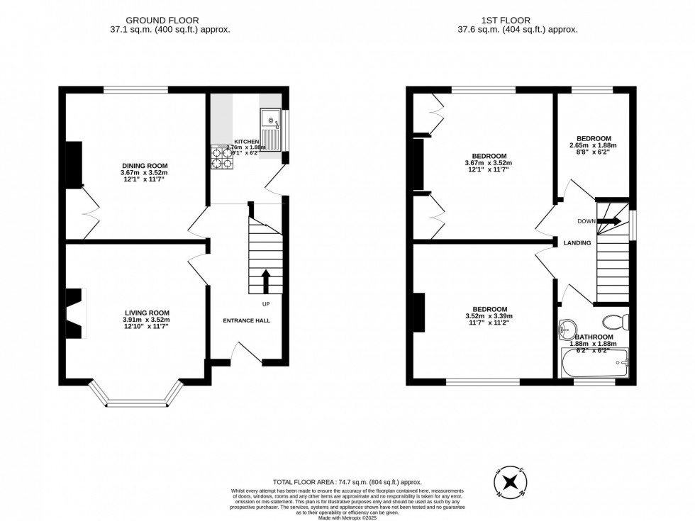 Floorplan for Cobbles Crescent, Crawley, RH10