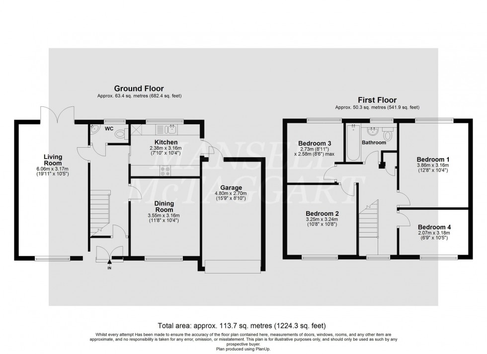 Floorplan for Smollets, East Grinstead, RH19