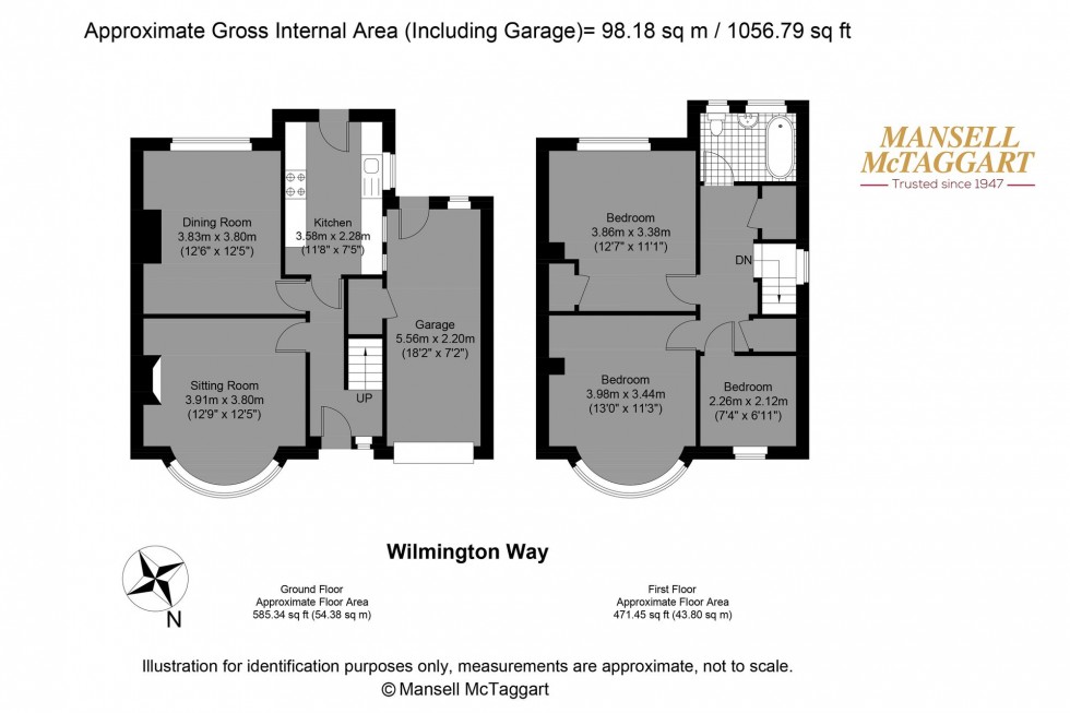 Floorplan for Wilmington Way, Brighton, BN1