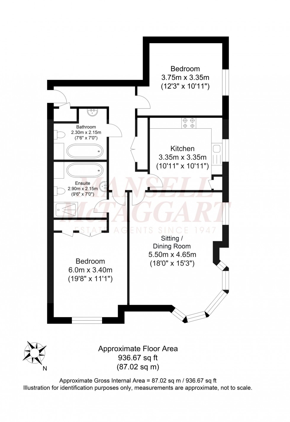 Floorplan for Potters Place, Horsham, RH12
