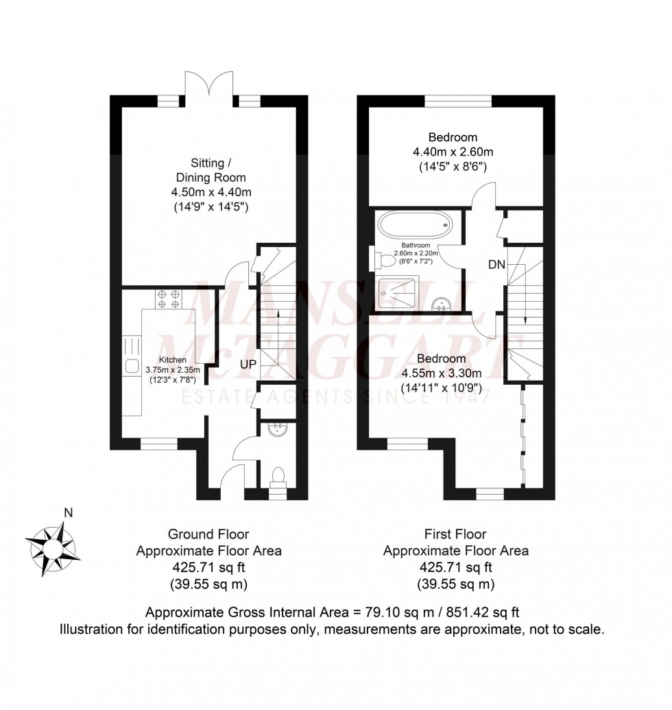 Floorplan for Illett Way, Faygate, RH12