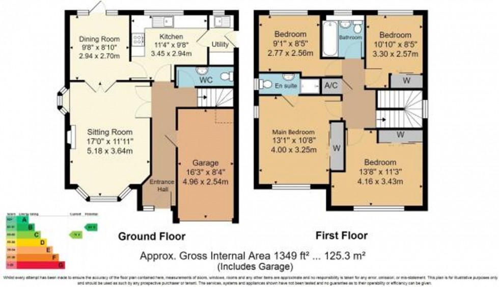 Floorplan for Welland Close, Crowborough, TN6