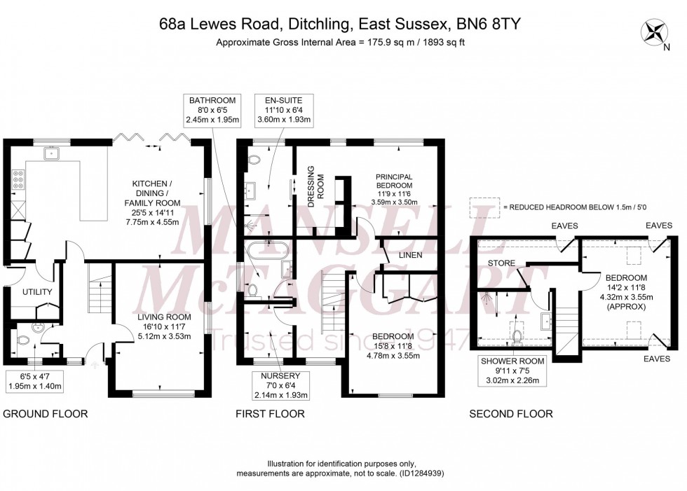 Floorplan for Lewes Road, Ditchling, BN6